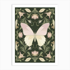 William Morris Print Butterfly Botanical Exhibition Poster Vintage Wall Art Textiles Art Vintage Poster Art Print 1 Art Print