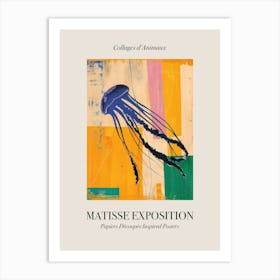 Jellyfish 2 Matisse Inspired Exposition Animals Poster Art Print