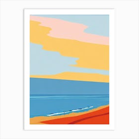Lorne Beach Australia Midcentury Art Print