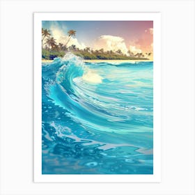 Ocean Wave 4 Art Print