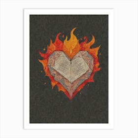 Heart Of Fire 5 Art Print