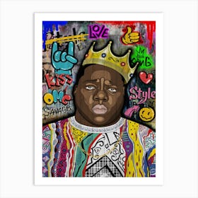 Biggie Rapper Copy Art Print