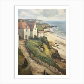 Cottages By The Sea Art Print