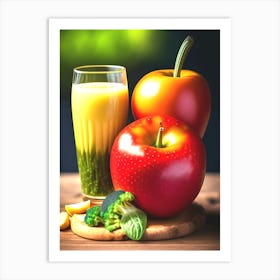 Fruit And Vegetable Juice Art Print