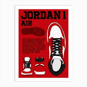 Nike Air Jordan 1 Art Print