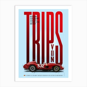 Wolfgang von Trips Tribute Ferrari 315S Art Print