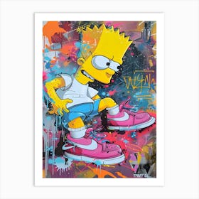 The Simpsons Graffiti 2 Art Print