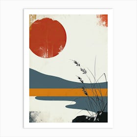 Sunset, Scandinavian Simplicity Art Print