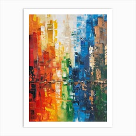 Abstract Cityscape 7 Art Print