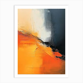 Abstract Art With Warm Colors Art Print