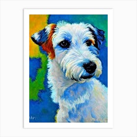 Wire Fox Terrier Fauvist Style Dog Art Print