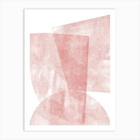 Pink Abstract Graphic Art Print