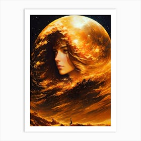 Girl In The Sun Art Print