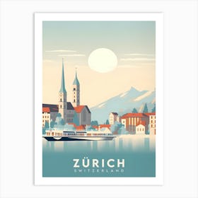 Zurich Switzerland Travel Art Print