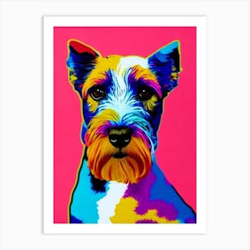 Wire Fox Terrier Andy Warhol Style Dog Art Print