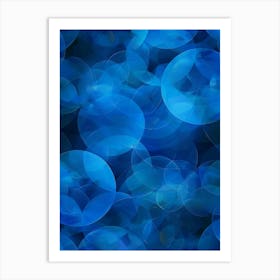 Blue Abstract Background Art Print