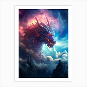 Dragon Hd Wallpaper Art Print