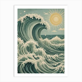 Great Wave no3 Poster