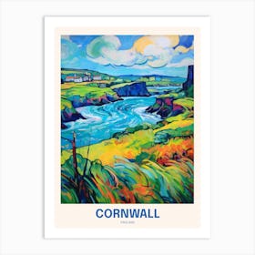 Cornwall England 12 Uk Travel Poster Art Print