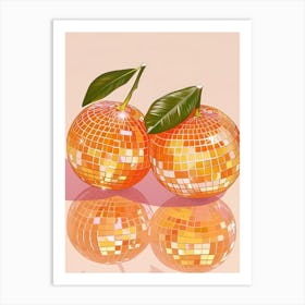 Two Oranges Canvas Print Art Print