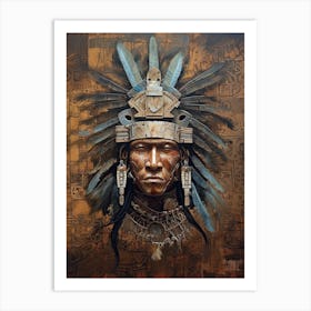 Harmonizing Native American Vibes Art Print