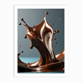 Chocolate Splash 3 Art Print