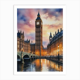 Sightseeing Big Ben London Art Print