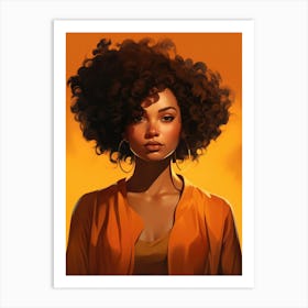 Afro Girl 8 Art Print