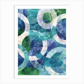 Abstract Circles 122 Art Print