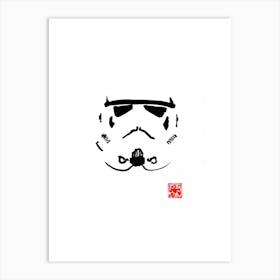 Storm Trooper Helmet Art Print