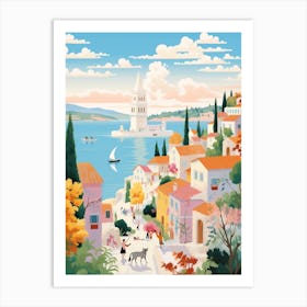 Zadar Croatia 1 Illustration Art Print