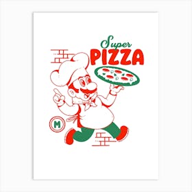 Super Pizza Art Print