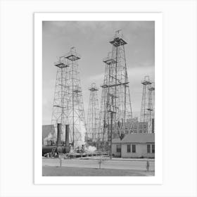 Drilling Operations And Derricks, Kilgore, Texas By Russell Lee Art Print