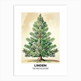 Linden Tree Storybook Illustration 2 Poster Art Print