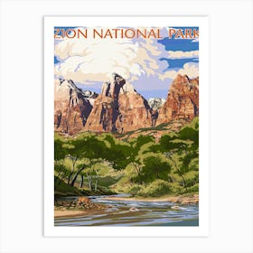 Zion National Park 1 Art Print