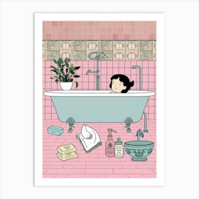 Bath Time Art Print