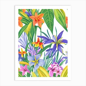 Easter Lily Eclectic Boho Art Print
