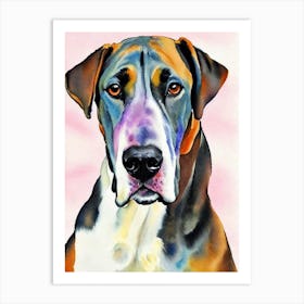 Great Dane Watercolour Dog Art Print