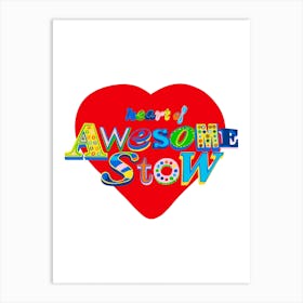 The Heart Of Awesomestow, London Art Print