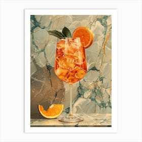 Aperol Spritz Orange 46 Art Print