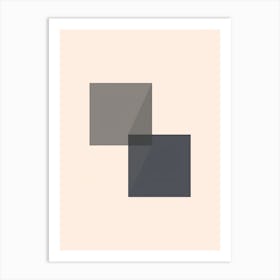 Squares And Triangles Art Print