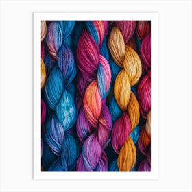 Colorful Yarn Art Print