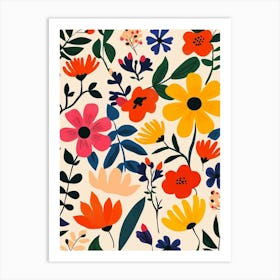 Floral Pattern 3 Art Print