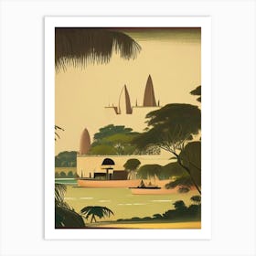 Lamu Island Kenya Rousseau Inspired Tropical Destination Art Print