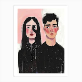 Asian Couple Art Print