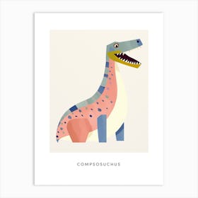 Nursery Dinosaur Art Compsosuchus Poster Art Print