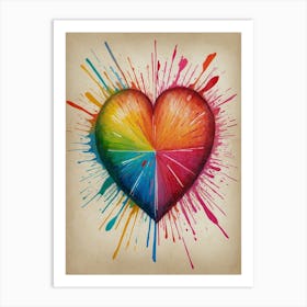 Heart Of Color Art Print