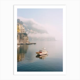 Amalfi Coast Boat, Summer Vintage Photography Art Print