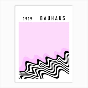 Bauhaus Modern Pink Art Print