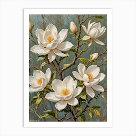 Magnolias Art Print